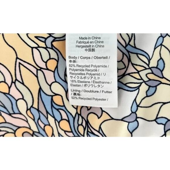 NWT J. Crew Curved Waist Cheeky Bikini Swim Bottom Kaleidoscope Print XL Blue - Picture 8 of 15